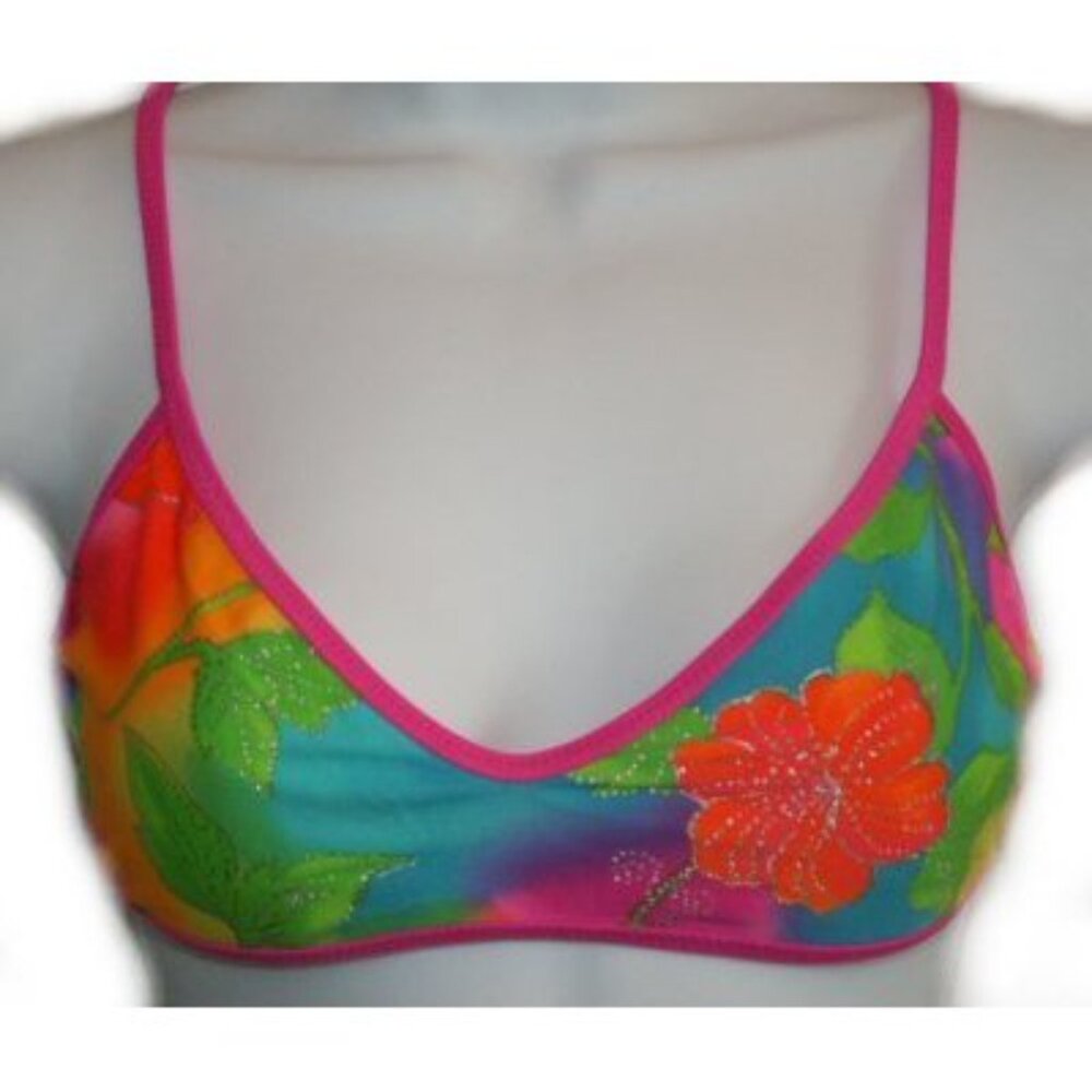 Pan Dulce Floral Bandeau Bikini Top - 9/10 - NEW